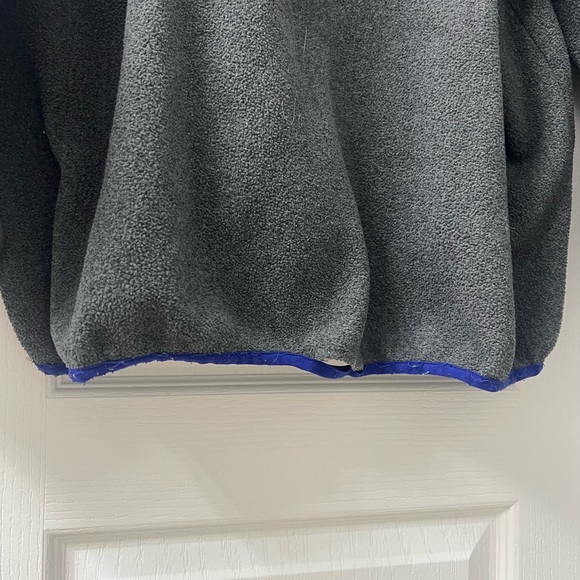 Patagonia Synchilla Snap-T Pullover Men's XL Grey Blue Trim - Picture 6 of 6